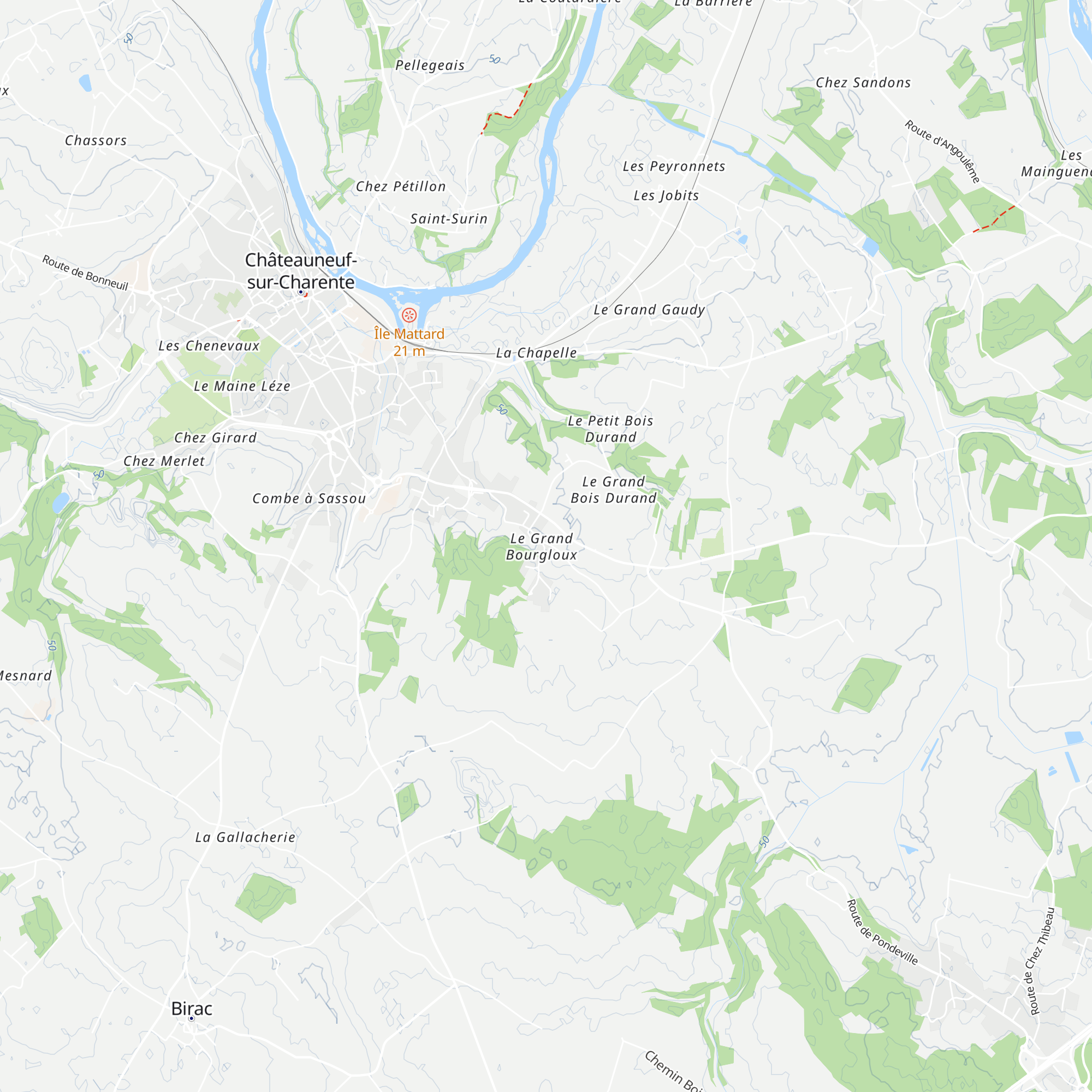 Gîte Brioux map