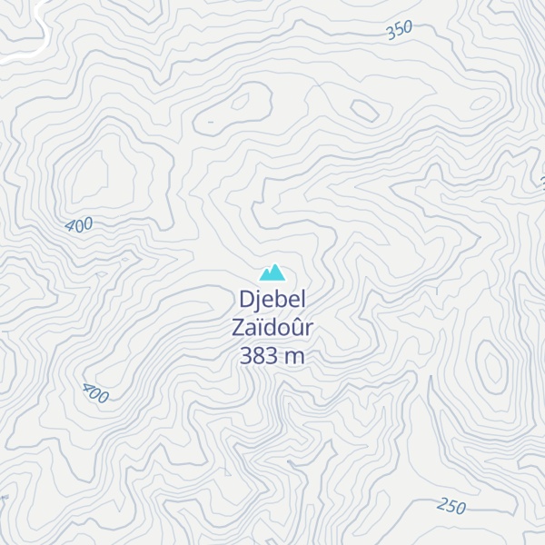 Map of Djebel Zaïdoûr