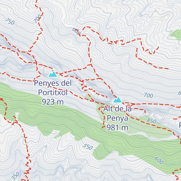 Map of Panxa Blanca