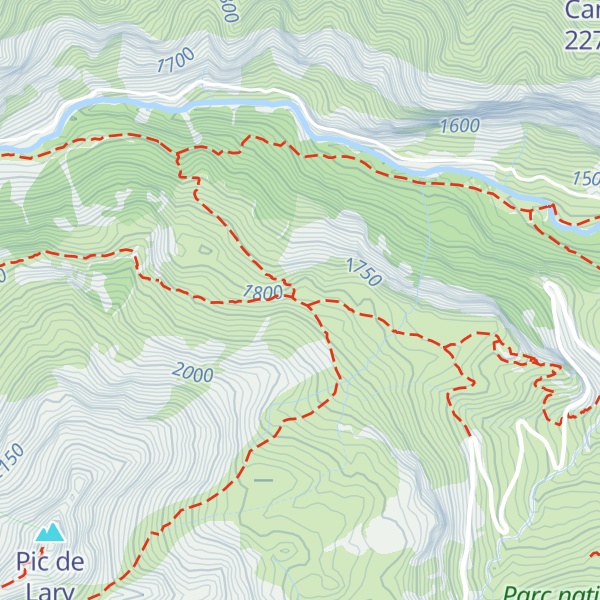 Map of Cabane de Tousaus