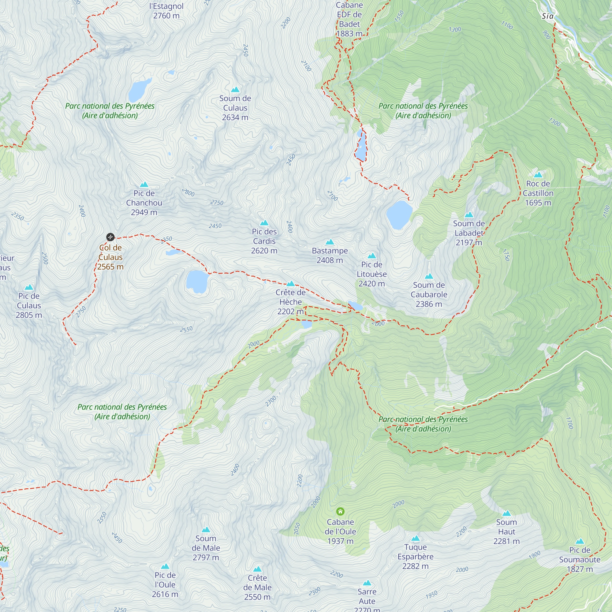 Cabane de Cestrède map