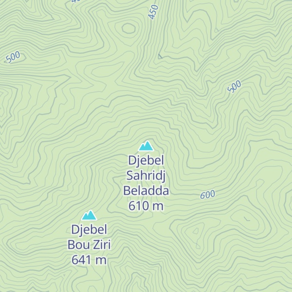 Map of Djebel Sahridj Beladda