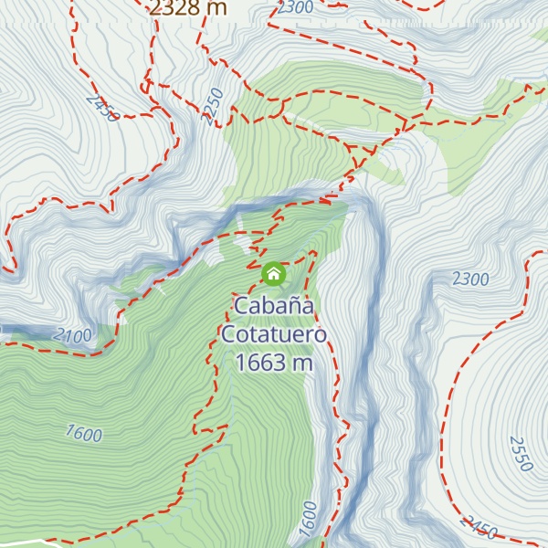 Map of Cabaña Cotatuero