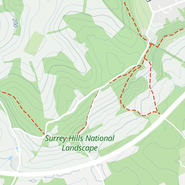 Map of Tandridge Hill