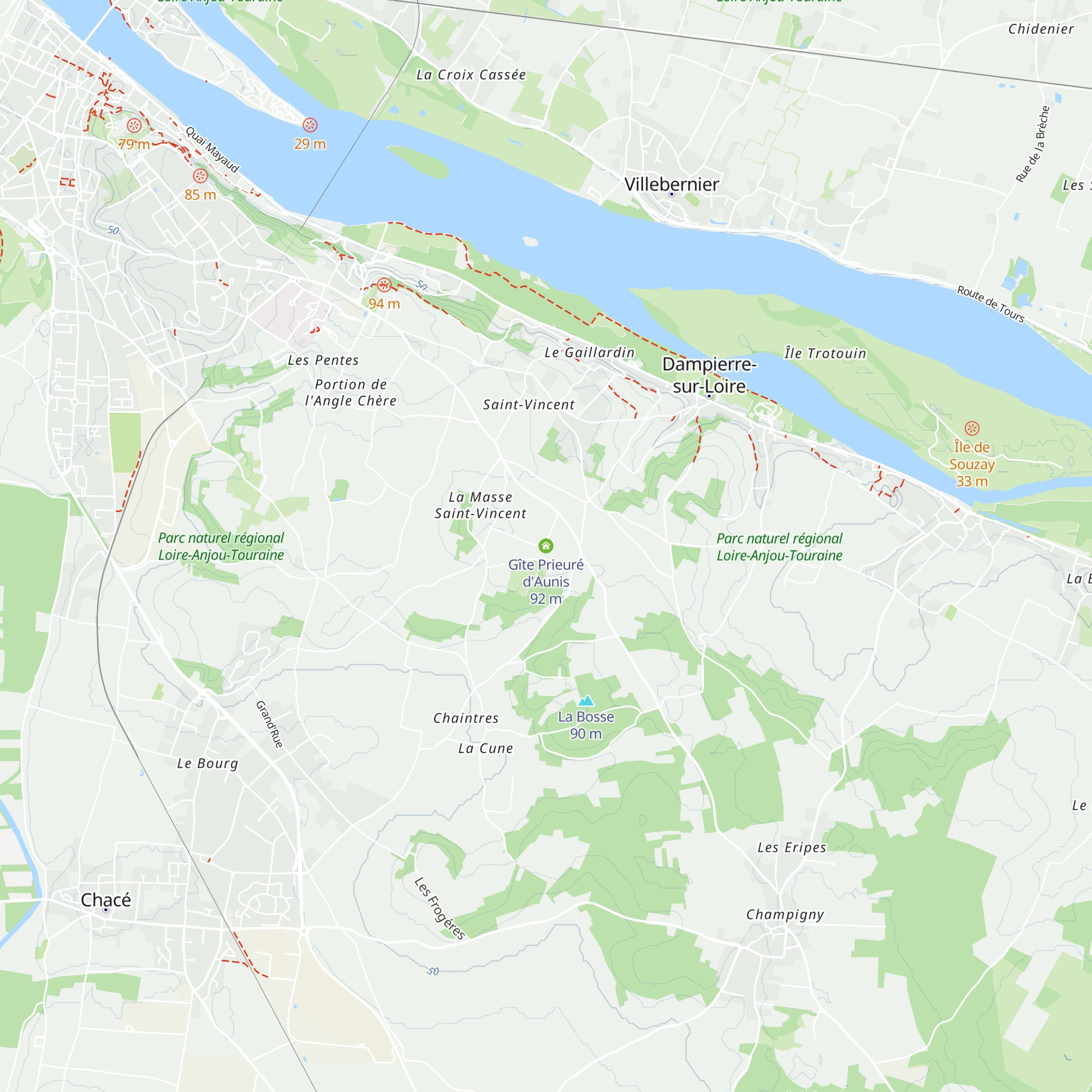 Gîte Prieuré d'Aunis map