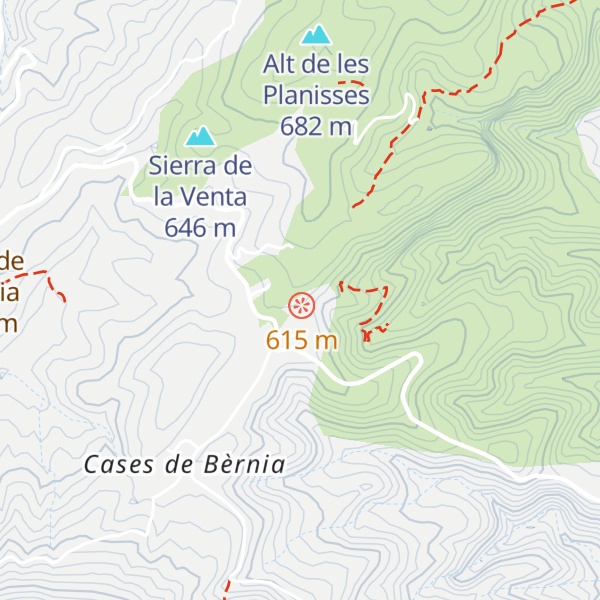Map of Refugia Vista Bernia