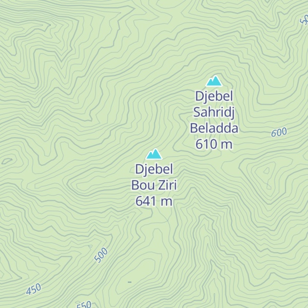 Map of Djebel Bou Ziri