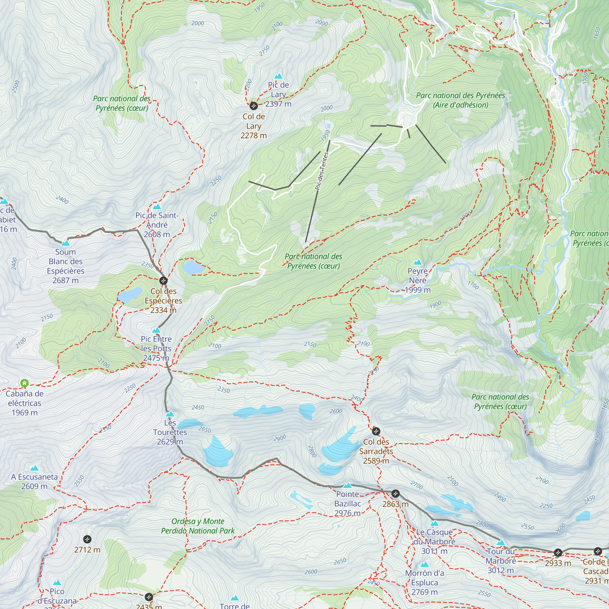 Cabane des Soldats map