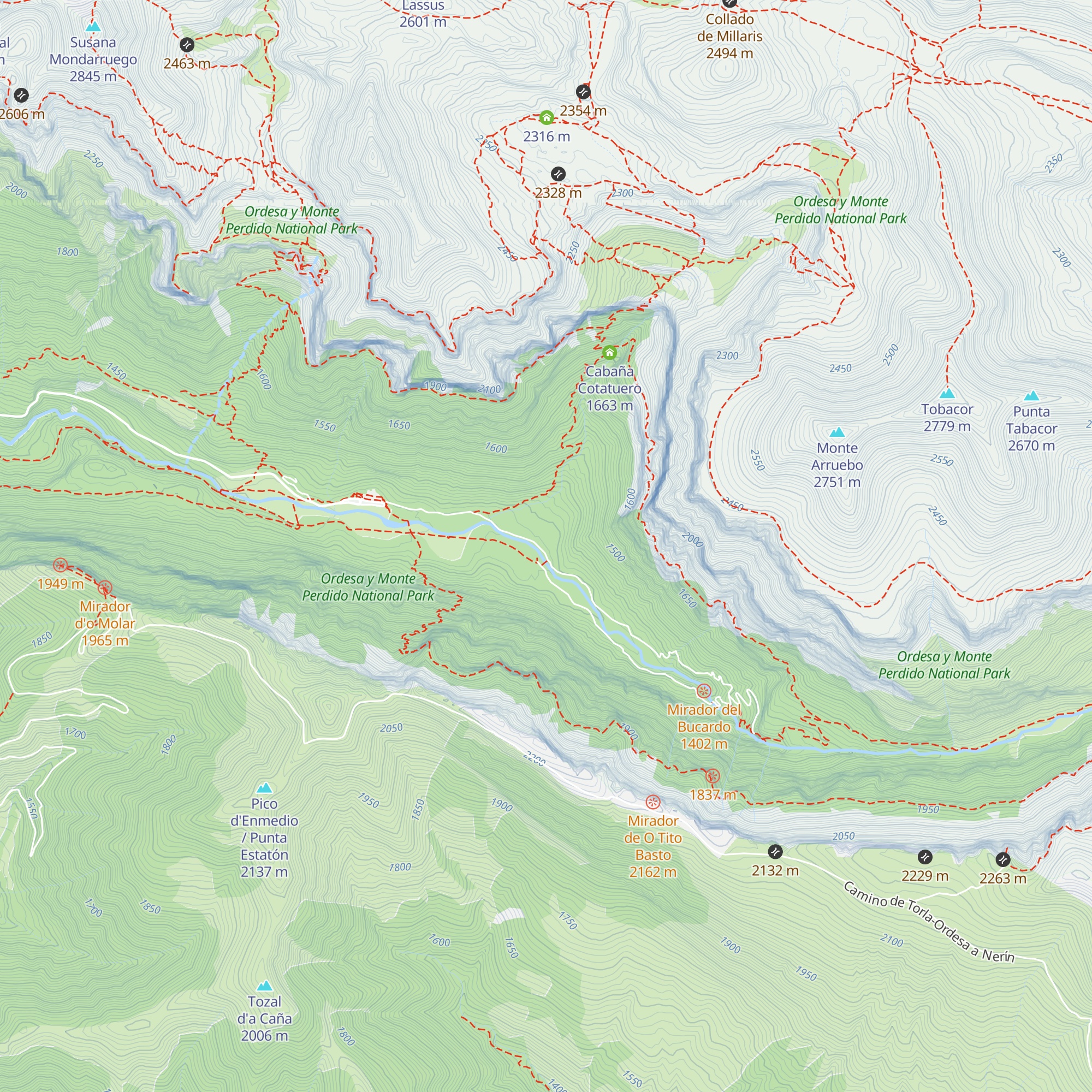 Cabaña Cadiera map