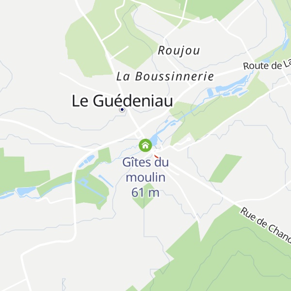 Map of Gîtes du moulin