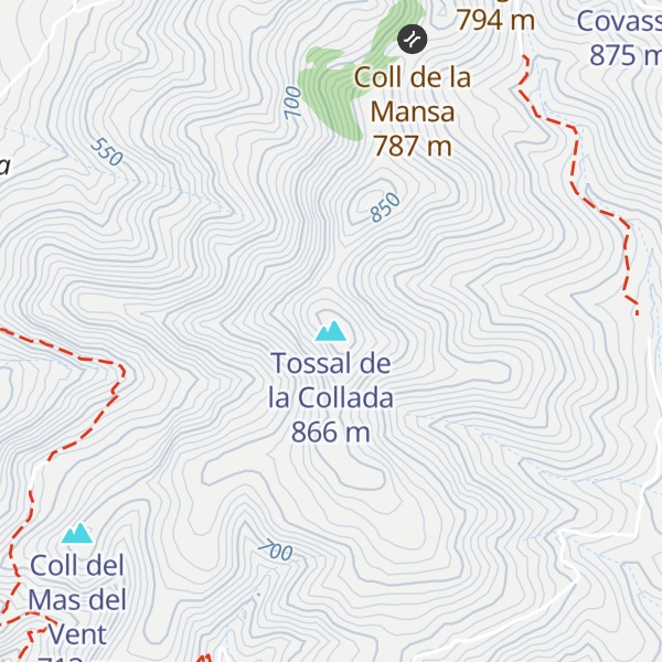 Map of Tossal de la Collada
