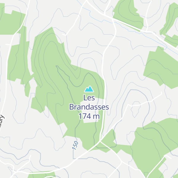 Map of Les Brandasses