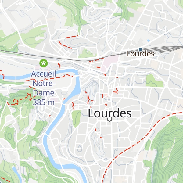 Map of Château-fort de Lourdes