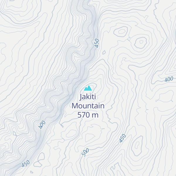 Map of Jakiti Mountain