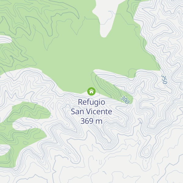 Map of Refugio San Vicente