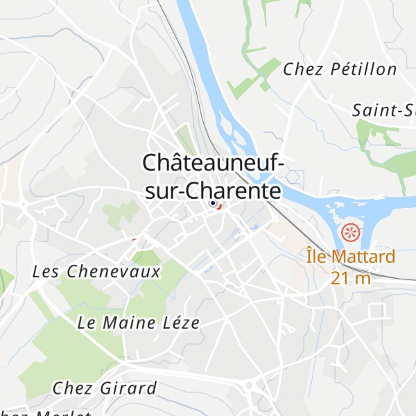 Map of Office de tourisme de Châteauneuf-sur-Charente