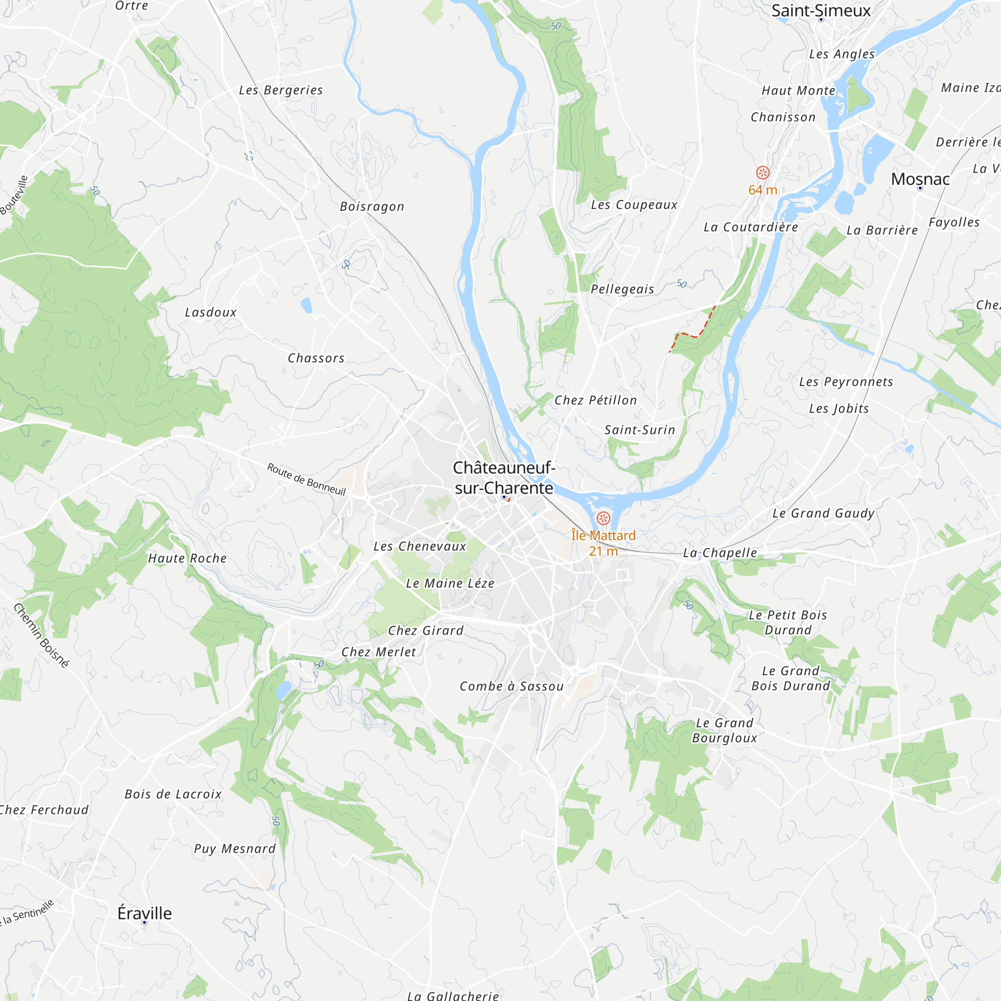 Office de tourisme de Châteauneuf-sur-Charente map