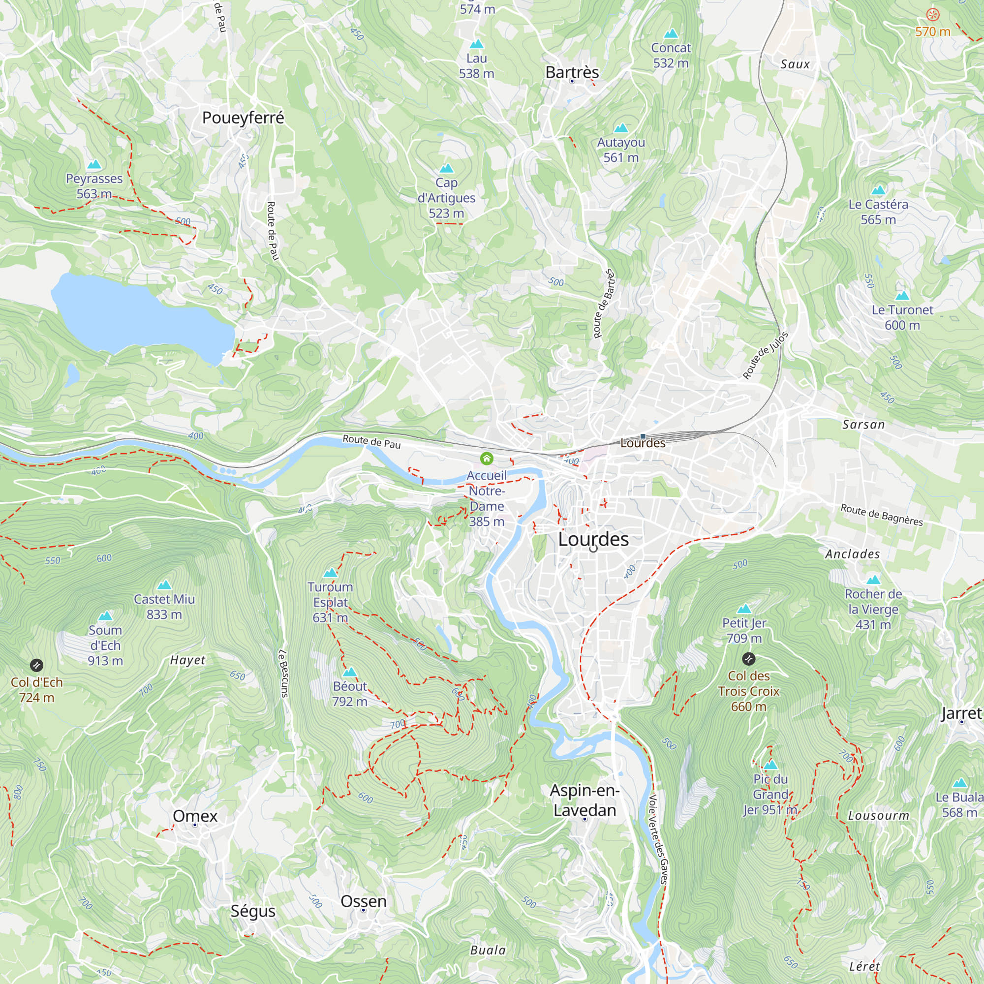 Centre d'information map