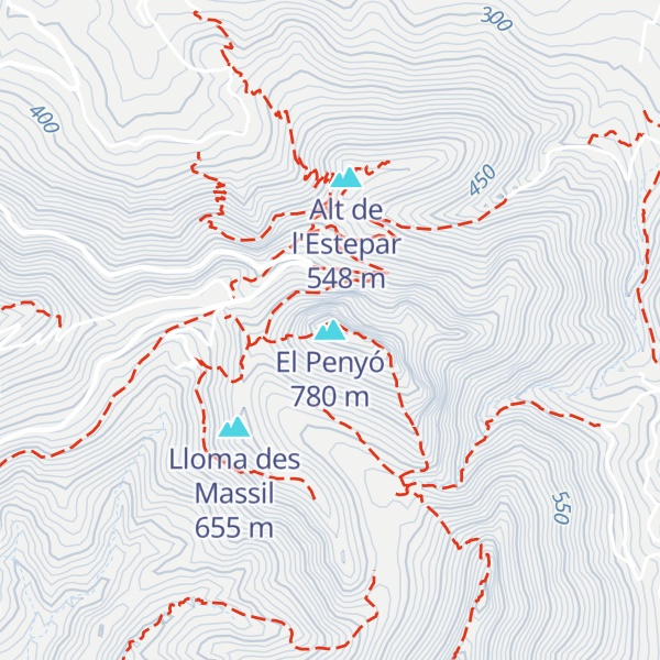 Map of El Penyó