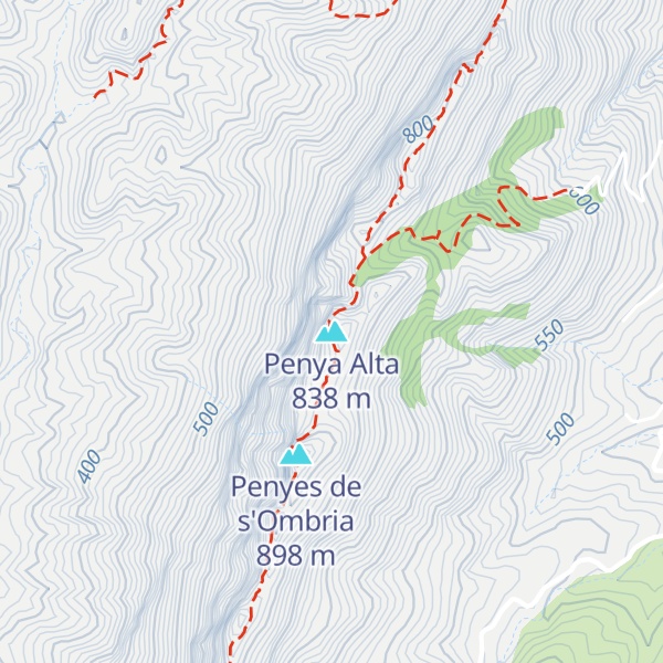 Map of Penya Alta