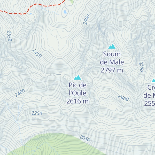 Map of Pic de l'Oule