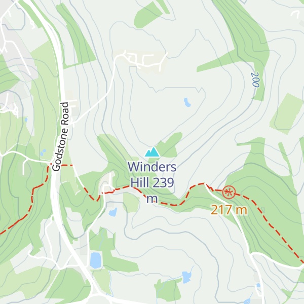 Map of Winders Hill