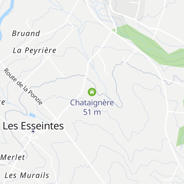 Map of Chataignère