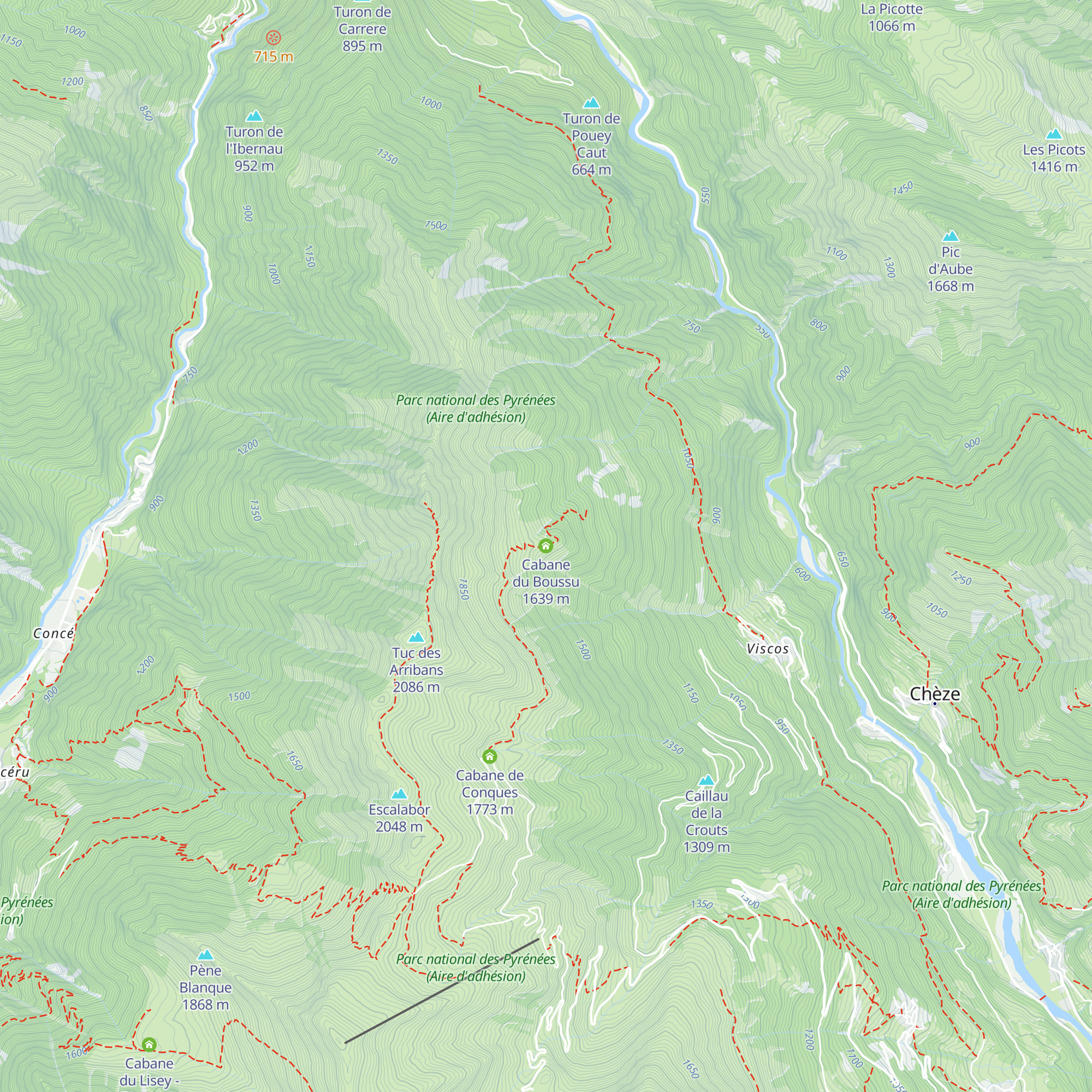 Cabane du Boussu map
