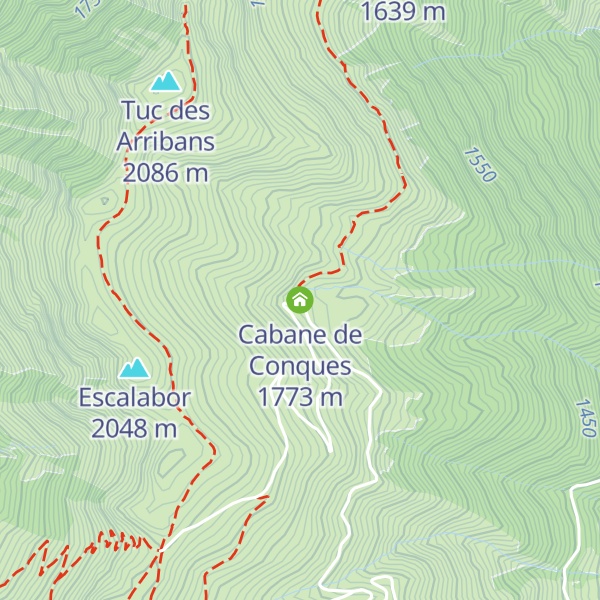 Map of Cabane de Conques