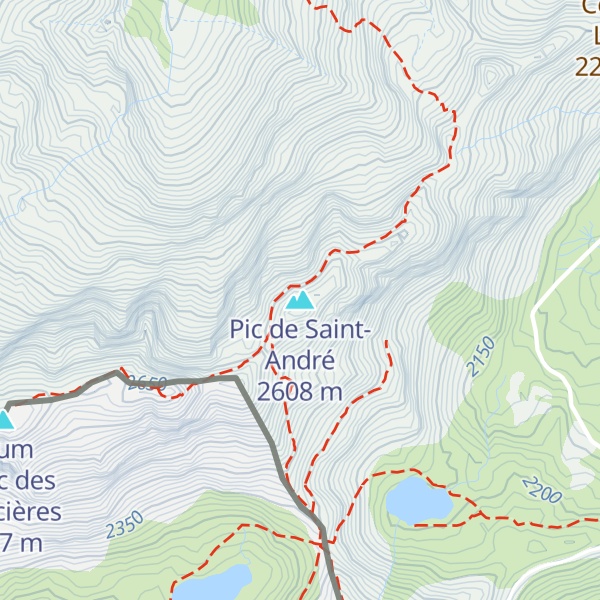 Map of Pic de Saint-André
