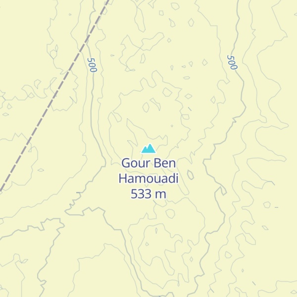 Map of Gour Ben Hamouadi
