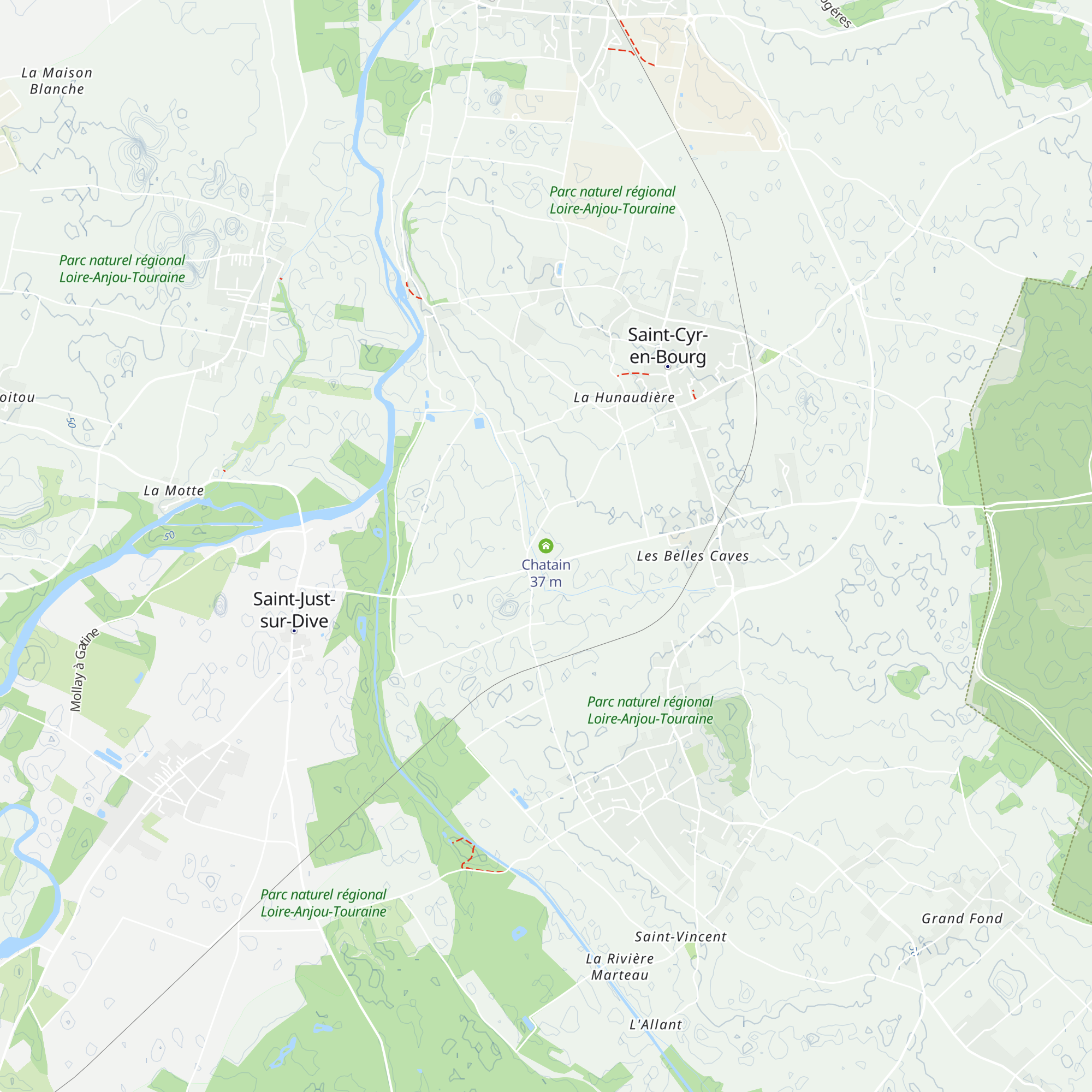 Chatain map