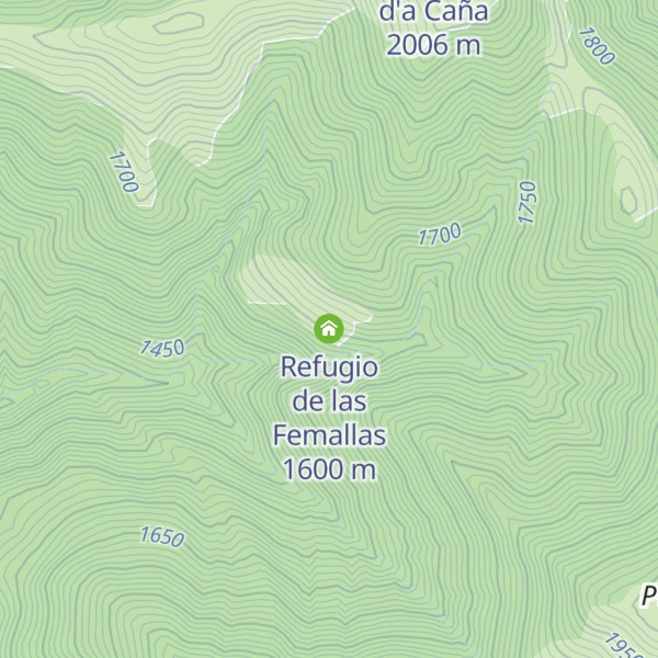 Map of Refugio de las Femallas