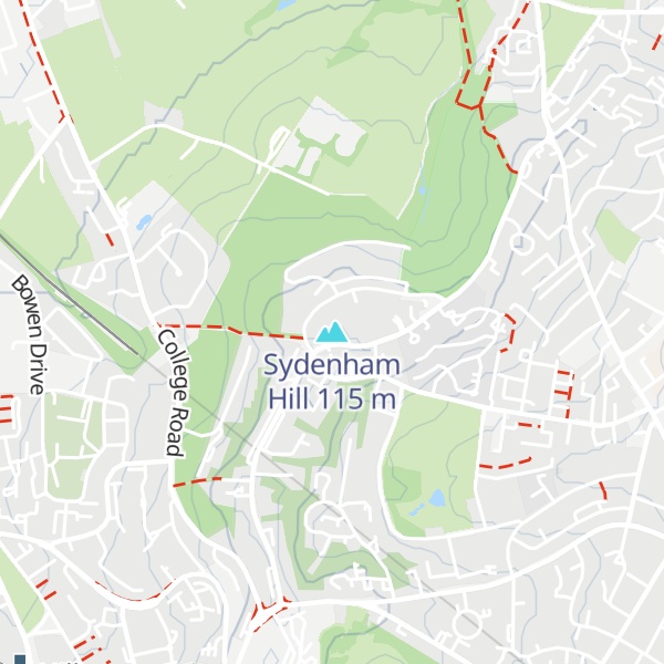 Map of Sydenham Hill
