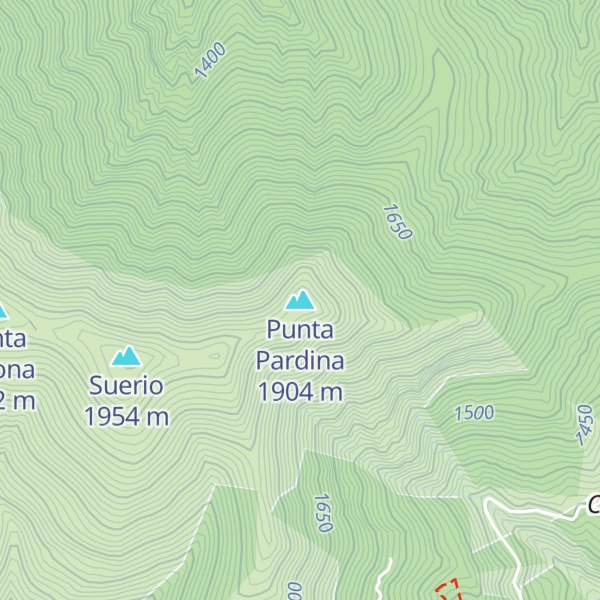 Map of Punta Pardina