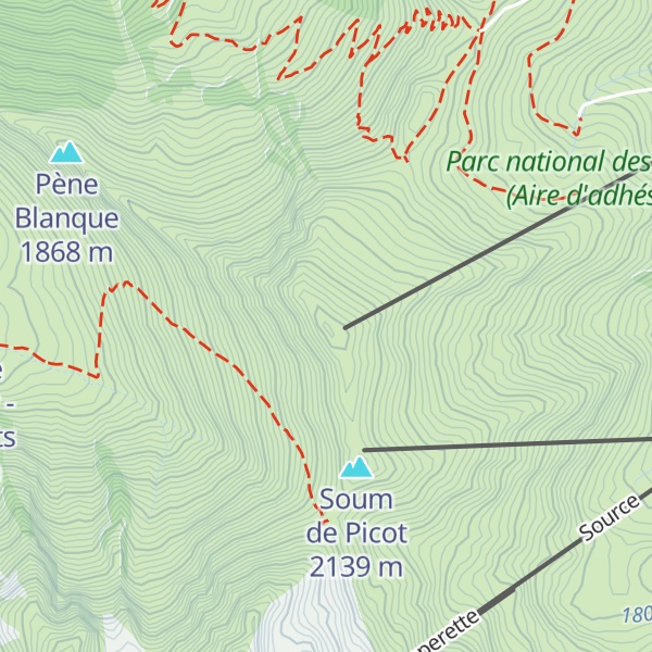 Map of Soum des Aulhères