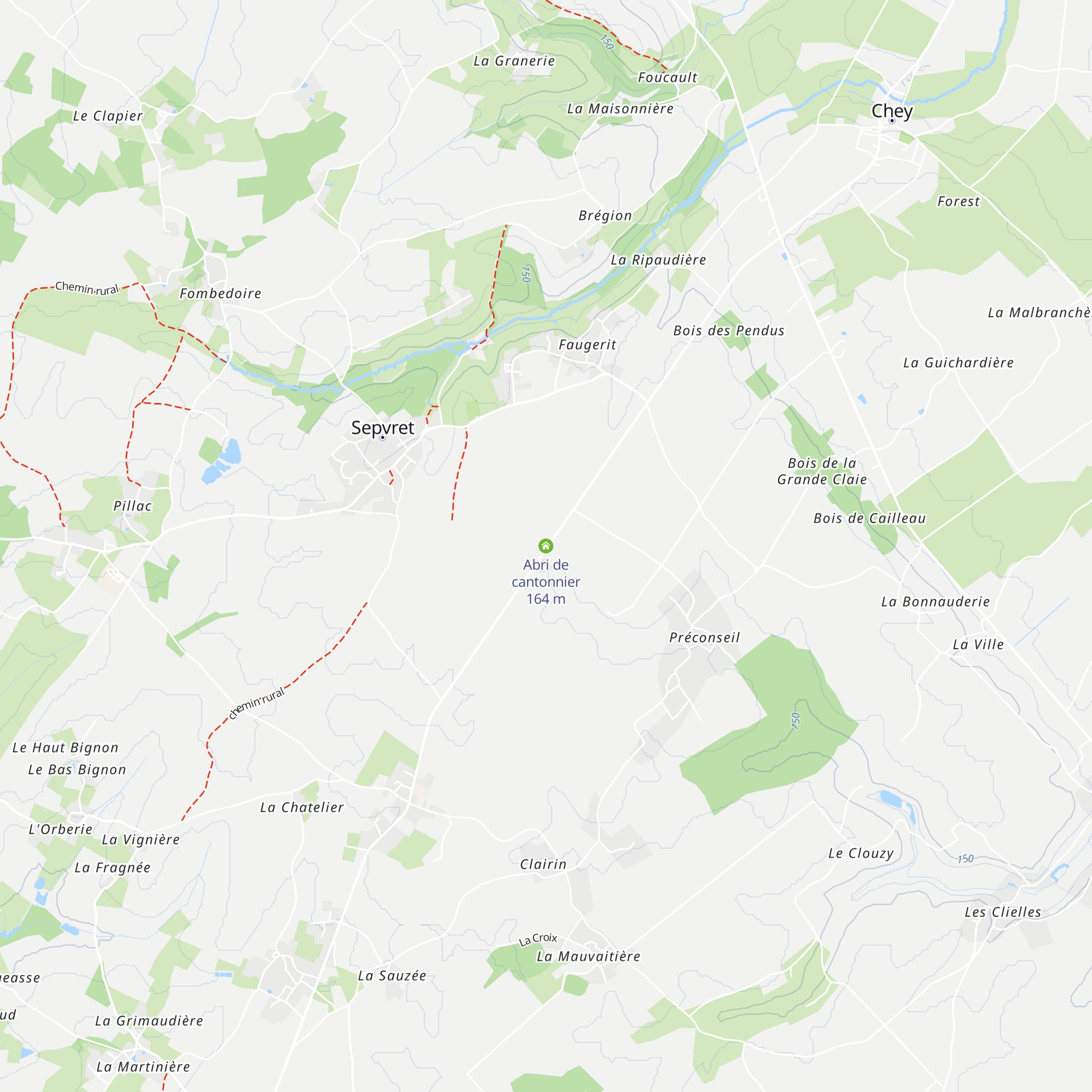 Abri de cantonnier map