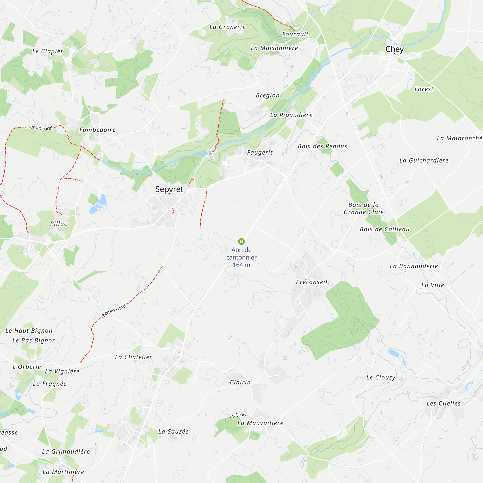 Abri de cantonnier map