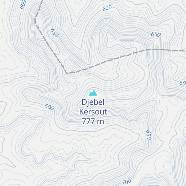 Map of Djebel Kersout