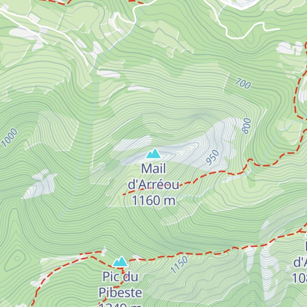 Map of Mail d'Arréou
