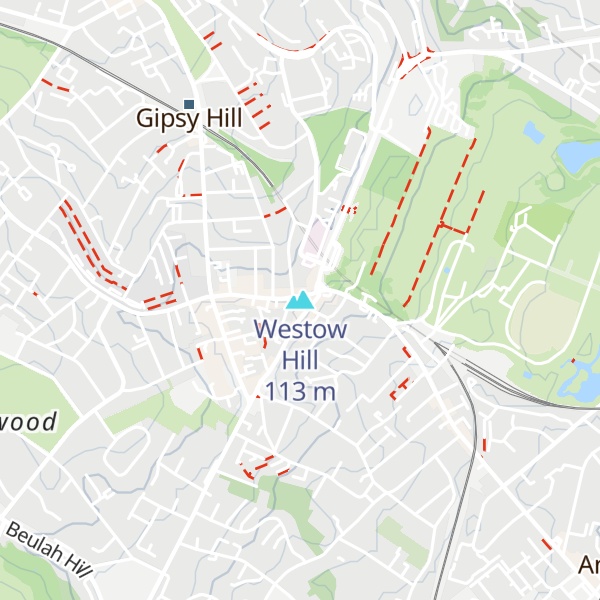 Map of Westow Hill