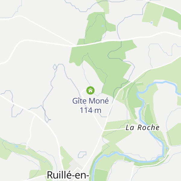 Map of Gîte Moné