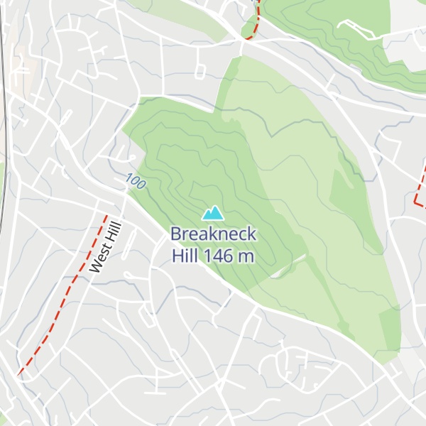 Map of Breakneck Hill