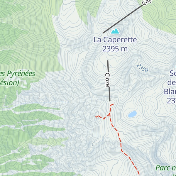 Map of Pics d'Aulian