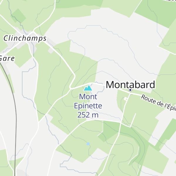 Map of Mont Epinette