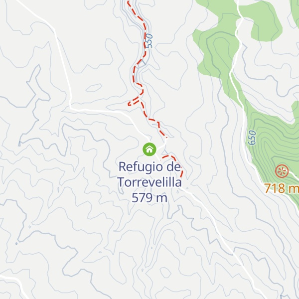 Map of Refugio de Torrevelilla