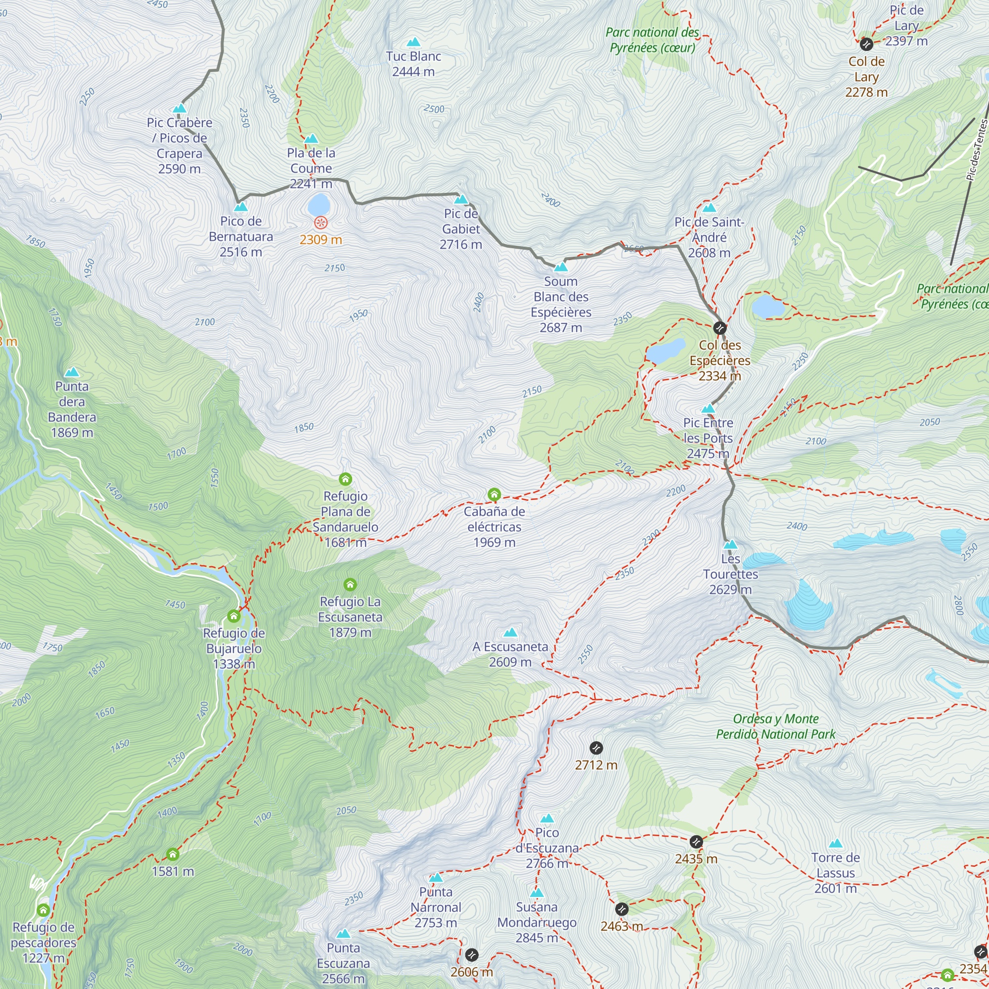 Cabaña de eléctricas map