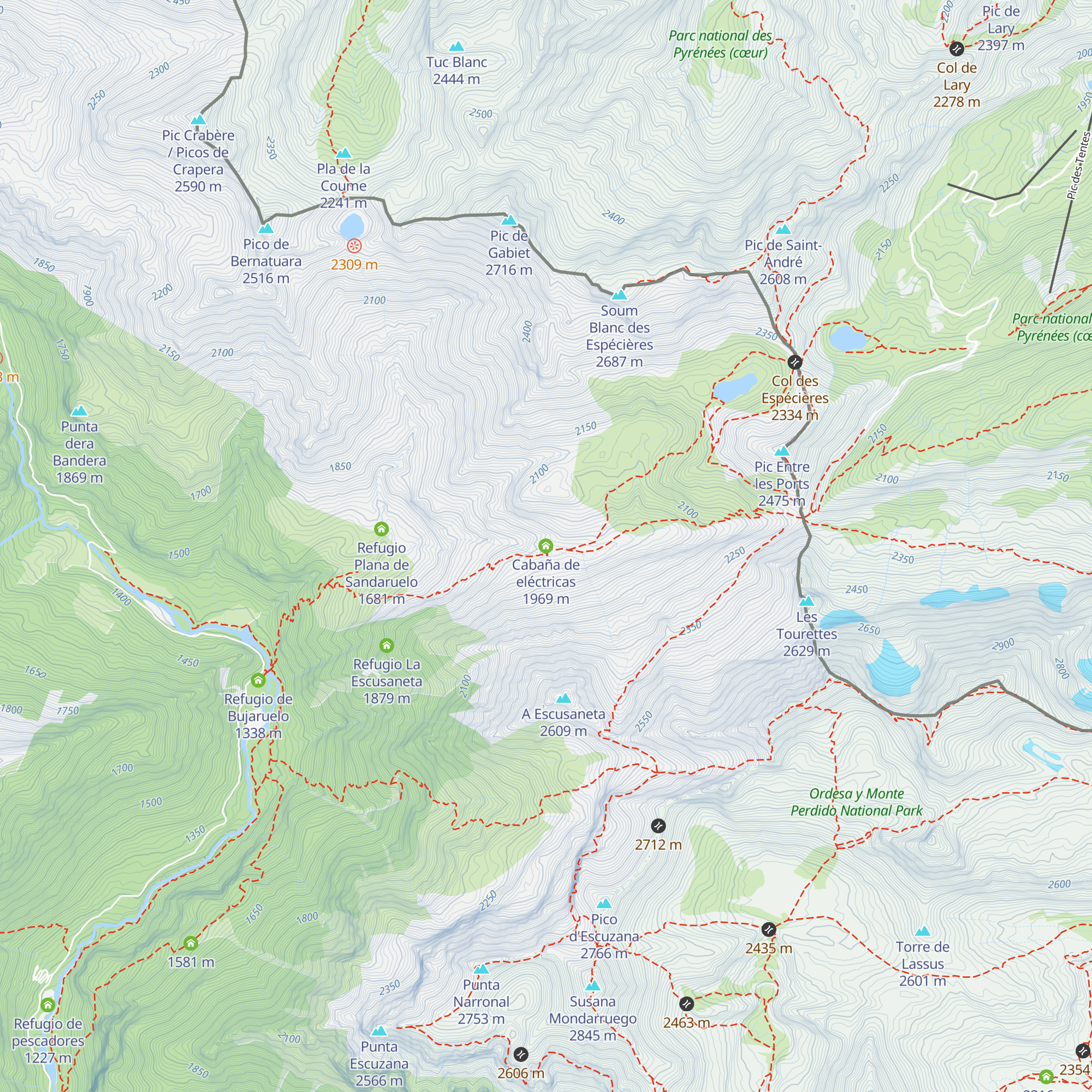 Cabaña de eléctricas map