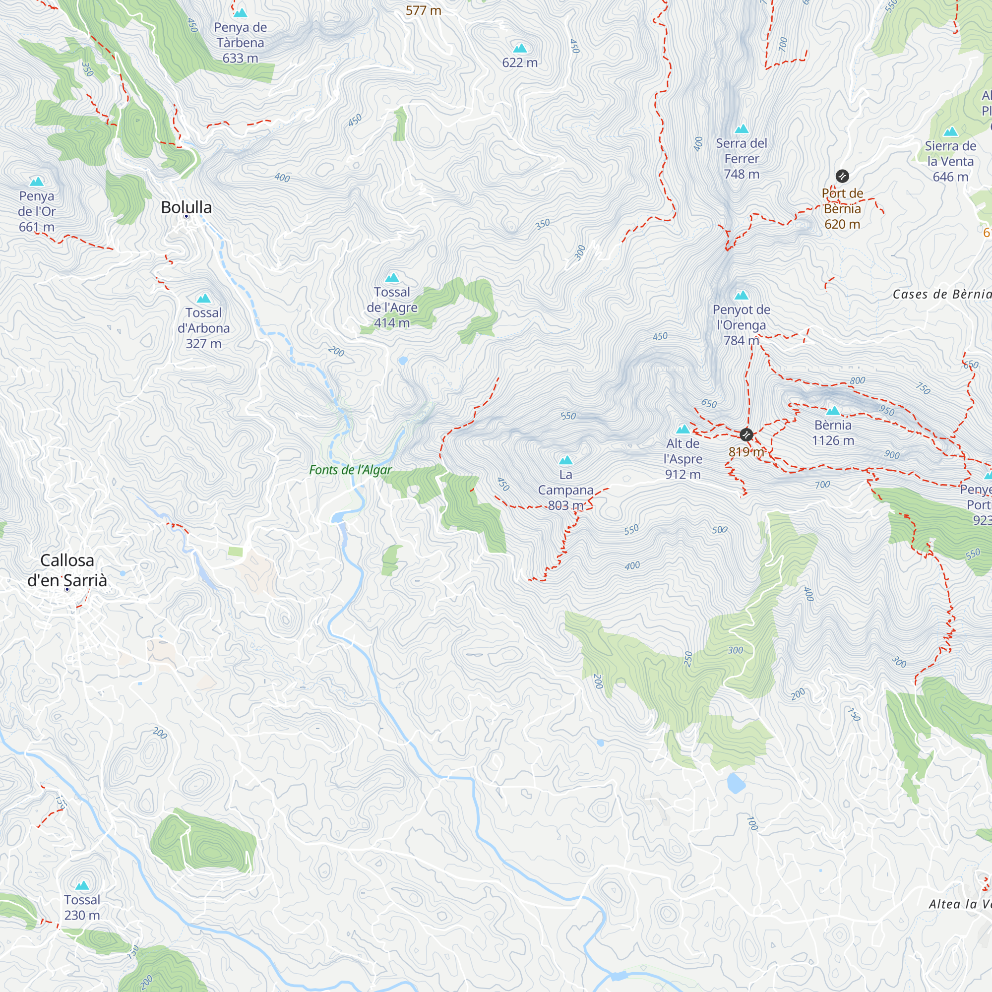 Refugio Casa Rellotge map