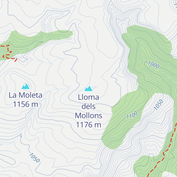 Map of Lloma dels Mollons